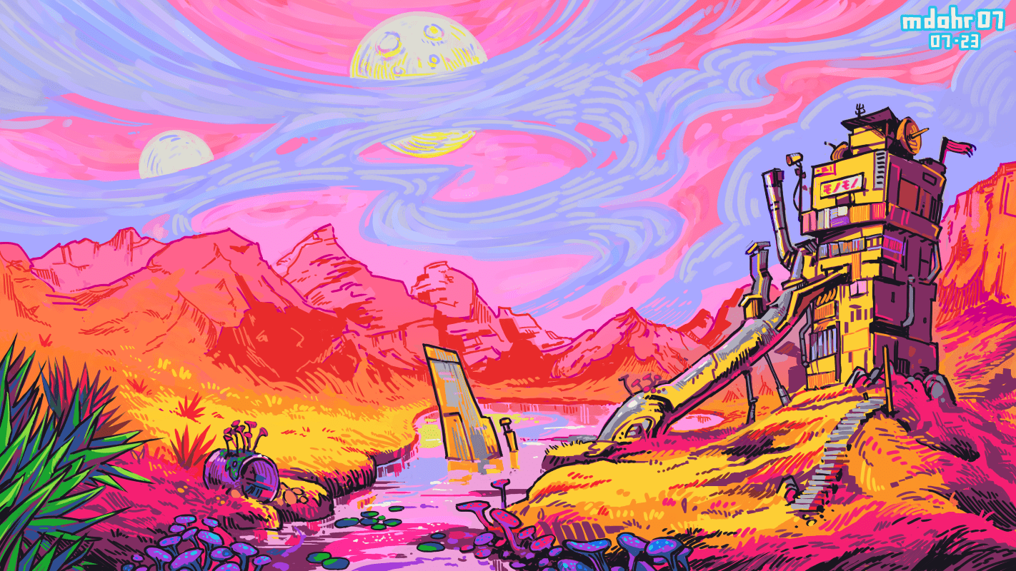 Postapokalyptische Szene